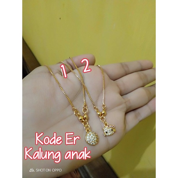 kalung anak italy koye lapis ems18k awet