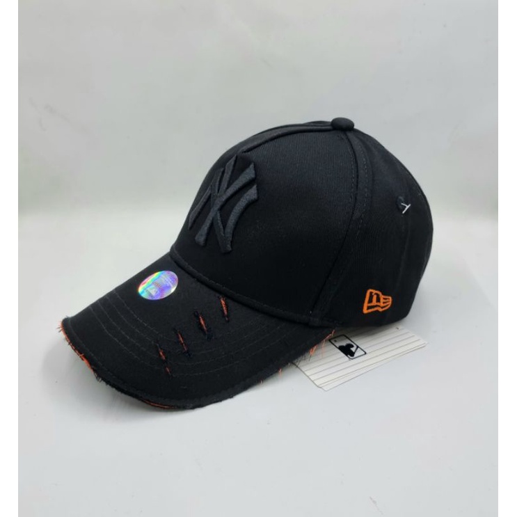 Topi Topi Pria Topi Wanita Import Model Sobek Robek Topi Baseball Hitam