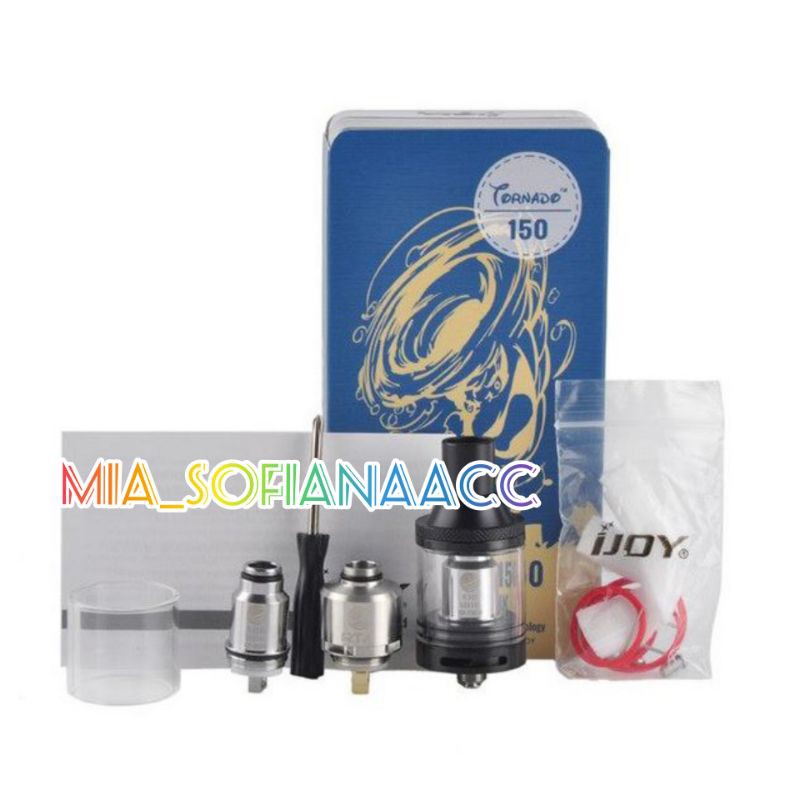 TANK TABUNG RTA SUB OHM IJOY TORNADO 150 KEPALA VAPEE 4.2 ML AUTHENTIC