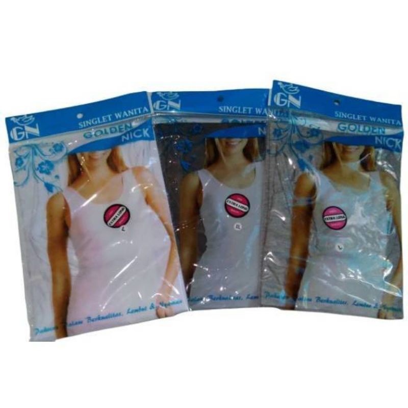 Singlet Wanita Golden Nick AT48 Putih