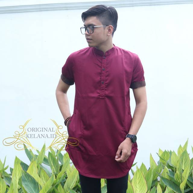 Koko polos pendek toyobo maroon green grey koko pakistan premium