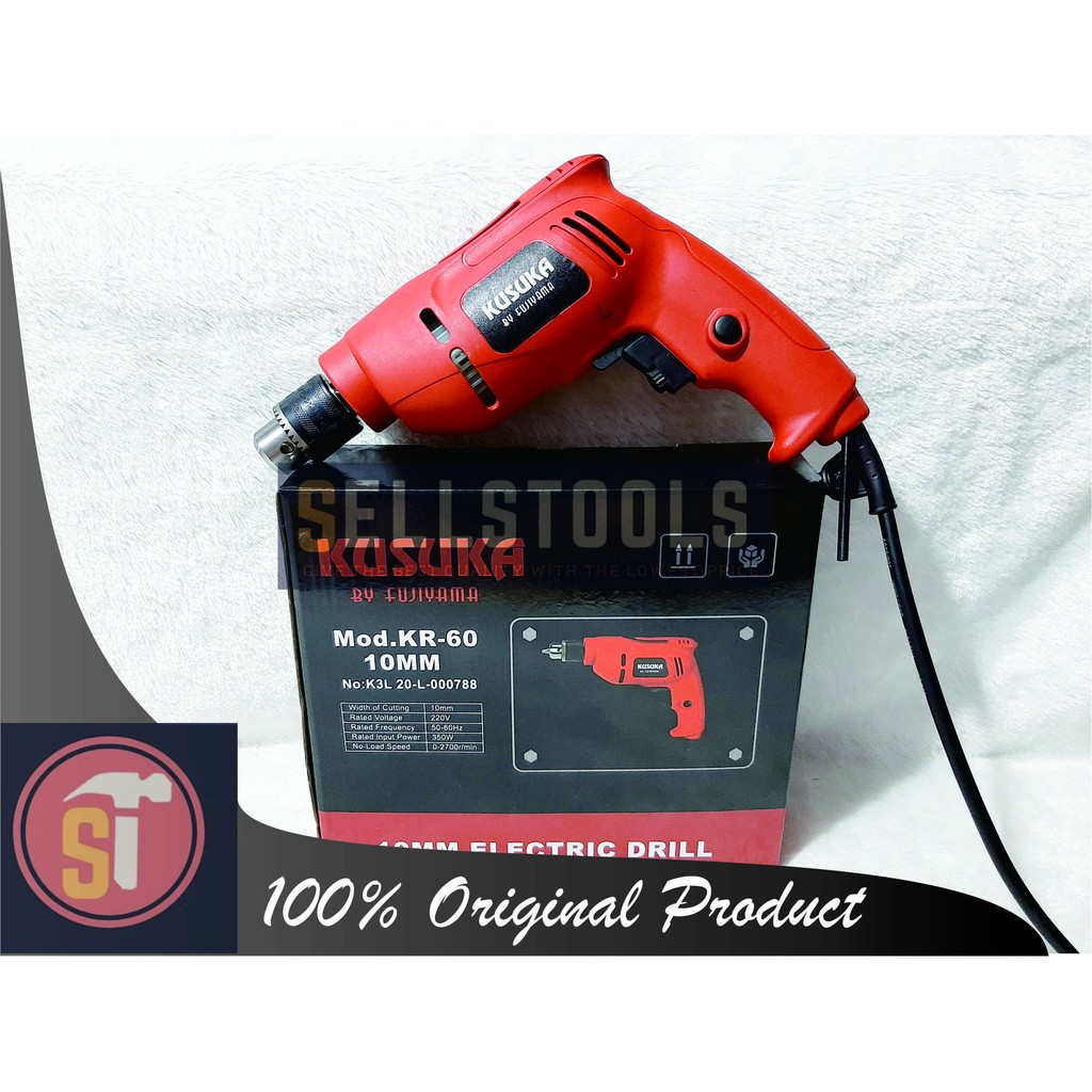 Kusuka Mesin Bor Listrik 10mm KR-60 ukuran 10mm by KUSUKA Bor MURAH BERKUALITAS