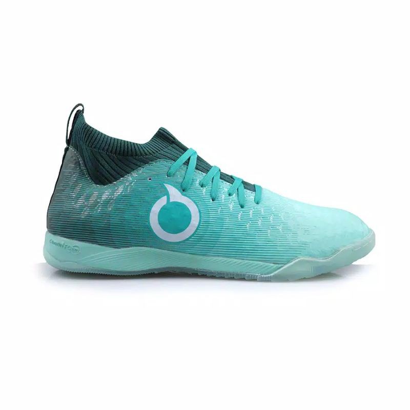 Ortuseight sepatu futsal catalyst mercury in aqua teal white
