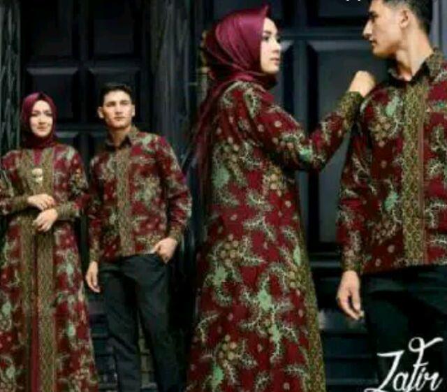 Cp Zafir Baju Pesta Muslim Murah Modis Couple Batik Modern Sarimbit Keluarga Terbaru Murah