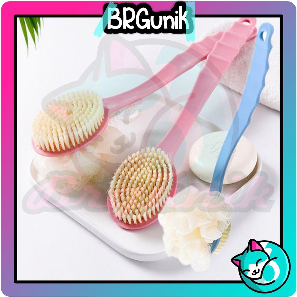 BRGUNIK Sikat Punggung Shower Puff Mandi 2in1 R657