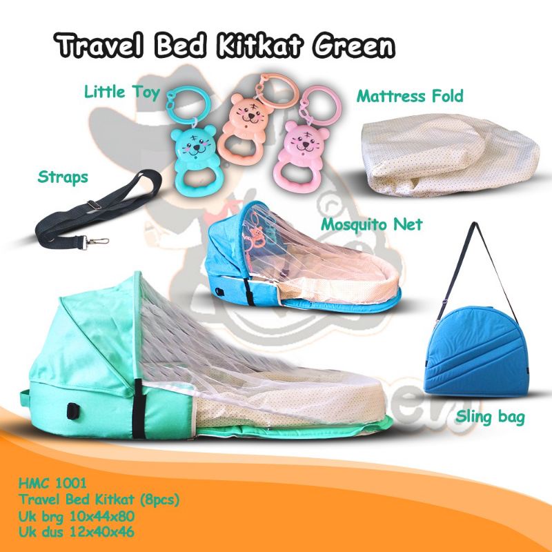 Tempat Tidur Bayi travel bed kelambu lipat kasur bayi lipat