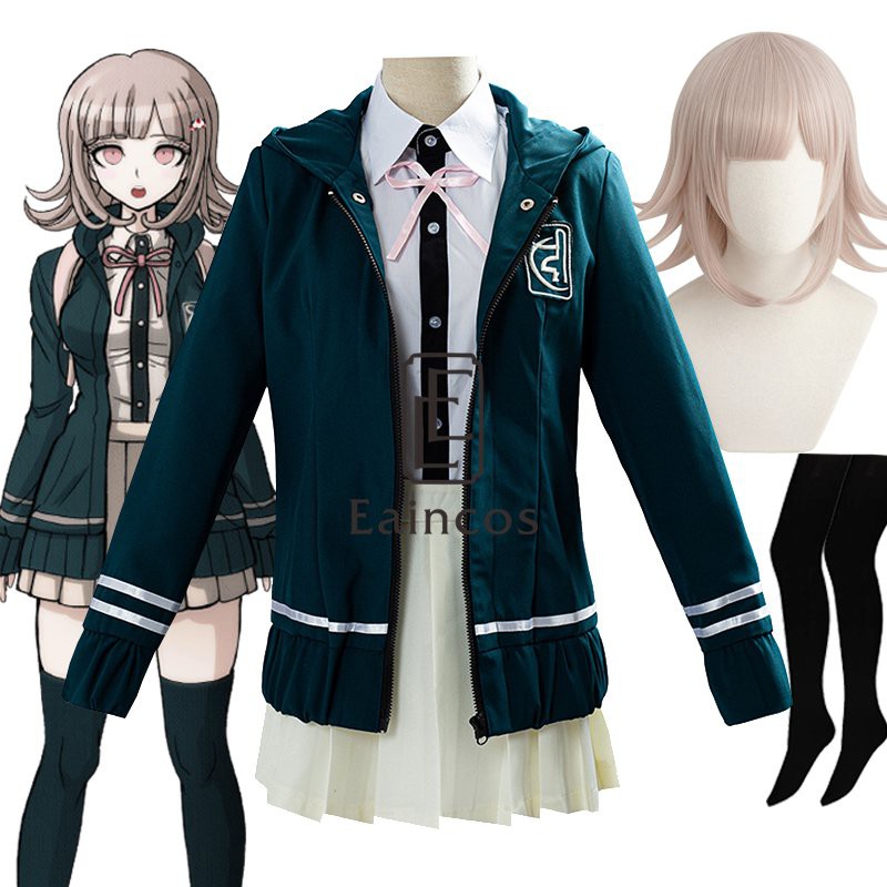 Anime Danganronpa Nanami ChiaKi Cosplay Costume Long-sleeved Jacket Short Skirt Loli Skirt High Scho