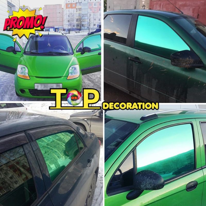 KACA FILM MOBIL ONE WAY SILVER HIJAU