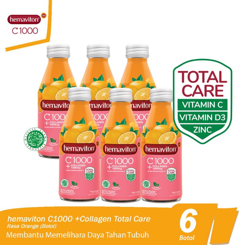 Hemaviton C-1000+Collagen [150mL x 6 Botol]