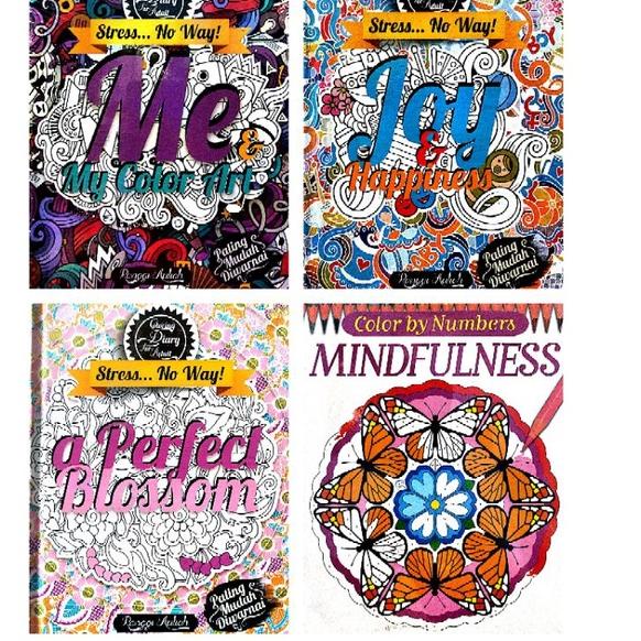 

[PRODUK AIFQ0] BUKU MEWARNAI ANTI STRESS UNTUK DEWASA IK7