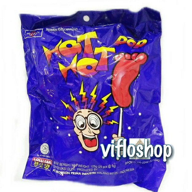 

504Oekho Permen Kaki Hot Hot Pop / Permen Lollipop Kaki Hot Hot Pop (Isi 25) 6J477iyfi