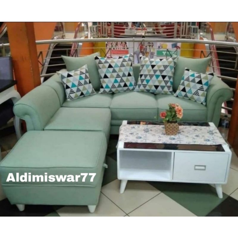 sofa  l putus pup+ meja