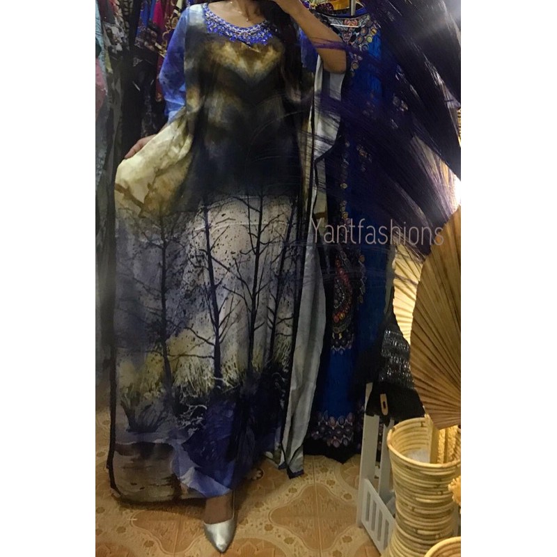 Kaftan sutra silk India