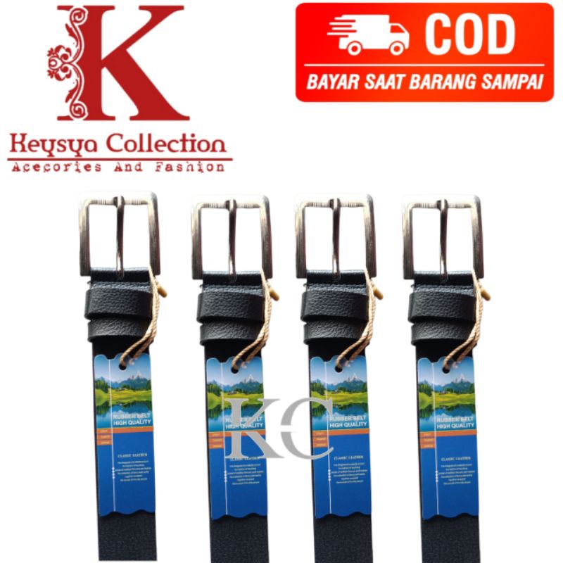 ikat pinggang pria wanita kulit sintetis