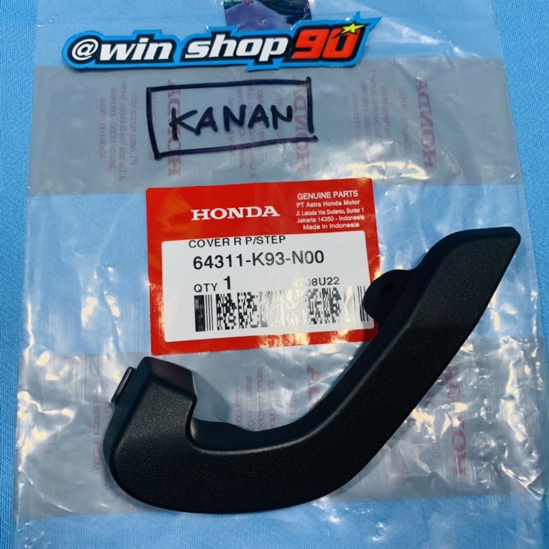 Cover tutup step footstep Scoopy fi donat k93 kanan kiri atau sepasang original ahm