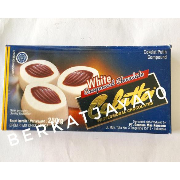 

Colatta white chocolate compound collata coklat putih leleh 250 gr DISKON Kode 1414