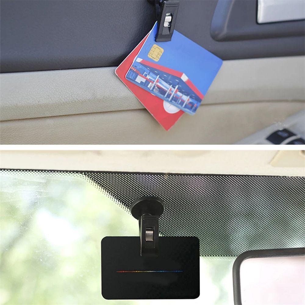 Lanfy Car Hook ABS 2Pcs Klip Perekat Diri Pengikat Otomatis Interior Jendela Mount Car Kerai Clip