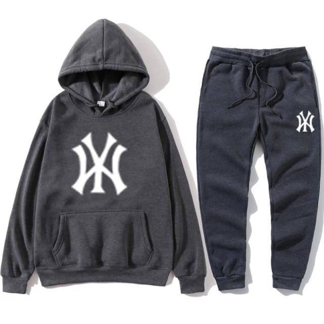 Jumper Hoodie Print NY + Setelan Jogger Panjang || NY Hoodie Sweat Pant M-XL  ( Pria &amp; Wanita )