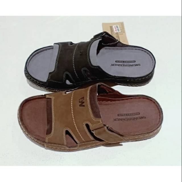  Sandal  Kulit  Pria WEINBRENNER Bahan Kulit  Jahitan Asli 