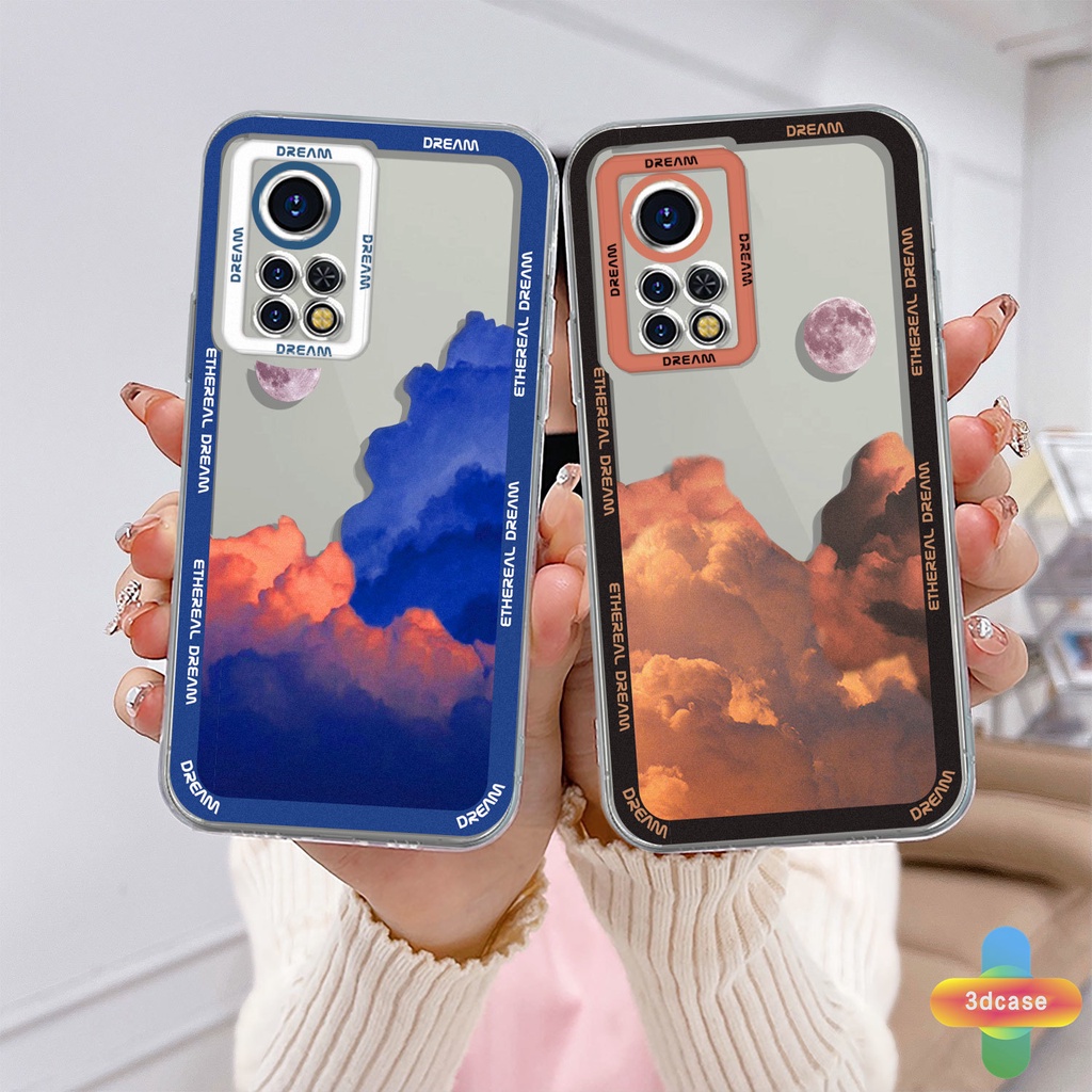 Casing Infinix Hot 11S NFC 10 11 Play 10 10t 10s NFC 10i 9 Pro 10 Lite 11 Plus Hot 9 Play 11 Infinix Smart 6 5 4 4C 5 Pro Tencno Spark 5 PRO A15 A16 A9 A5 A7 A5S Y12 Y20 Y15S Y21S A12 Ins Colorful Clouds Transparent Case