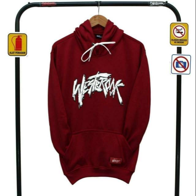 Hoodie westbrook maroon