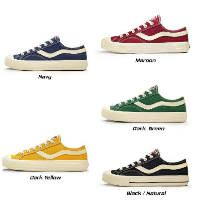 Ventela public low black natural,navy,green,yellow,oreo