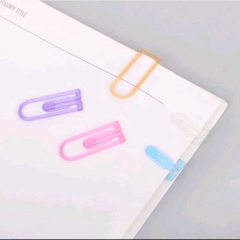 Paper clip - pembatas buku / klip kertas mini / bookmark mini