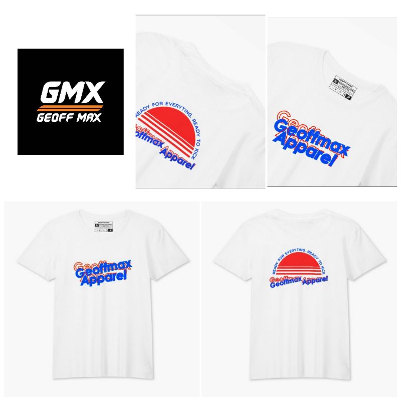 GEOFF MAX ORIGINAL - TIOR WHITE - T SHIRT - KAOS PRIA