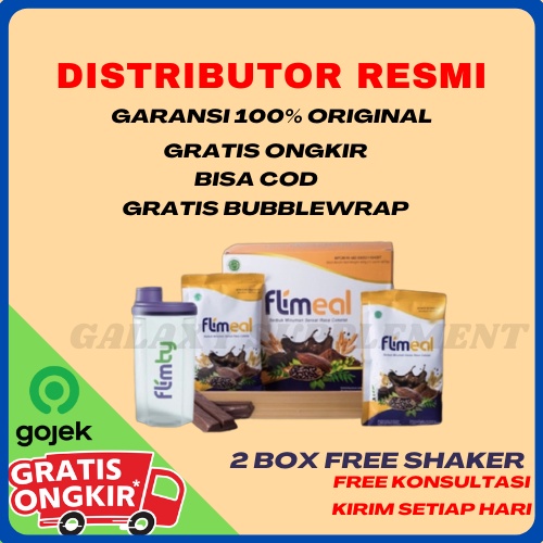 

Flimeal Meal Replacement Flimmeal Susu Sereal Diet Rasa Coklat 1 box isi 12 Sachet