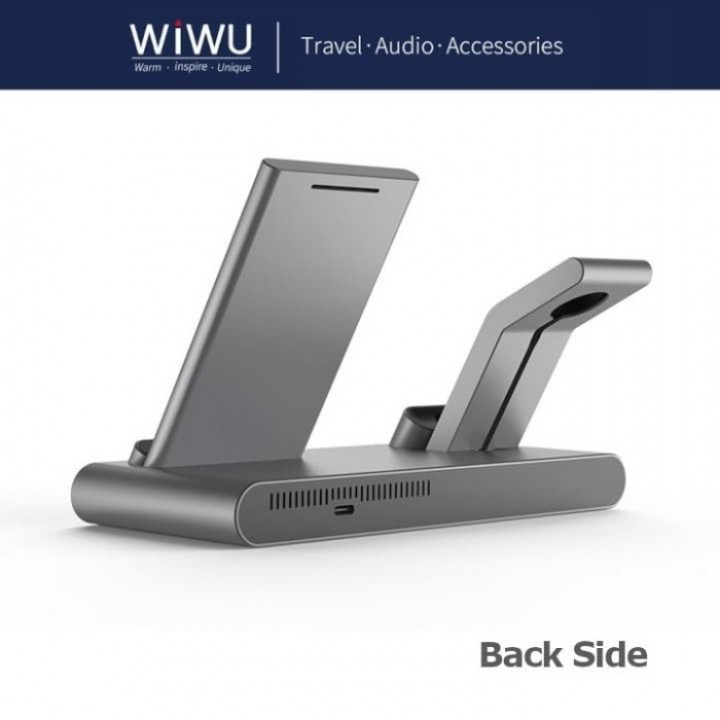 AKN88 - WIWU MF500 POWER AIR - 3 in 1 Smart Wireless Charger (18W MAX)