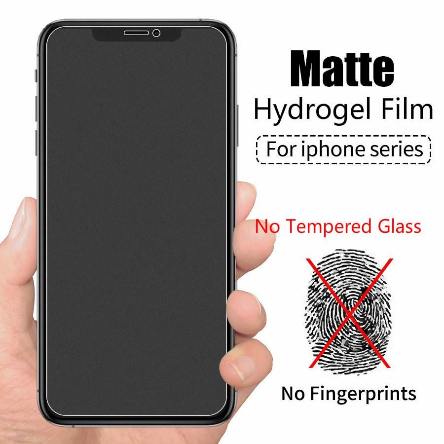 IPHONE X XS XR IPHONE XS HYDROGEL DOFF MATTE GLARE /ANTI MINYAK ANTI GORES GEL