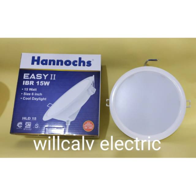 LAMPU DOWNLIGHT LED HANNOCHS EASY 2 15W 15WATT 15 W BULAT