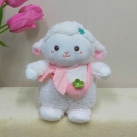 Boneka Domba Tas Strawberry Size 10&quot;/28cm/boneka animal/Boneka Baby Domba/boneka kambing/