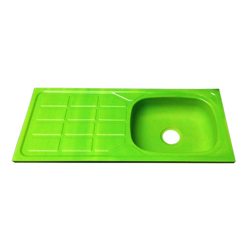 New Bak Cuci Piring Warna Hijau Kitchen Sink Stainless Steel Color Green 96 x 40 x 14 cm GRATIS AFUR &amp; SELANG INCLUDE KRAN AIR ANGSA FLEXIBLE 1/2INCH