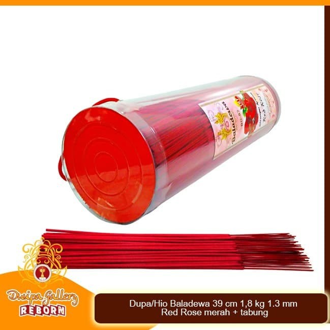 Dupa/ Hio Baladewa 39 cm 1.8 kg 1.3 mm Red Rose merah + Tabung PVC