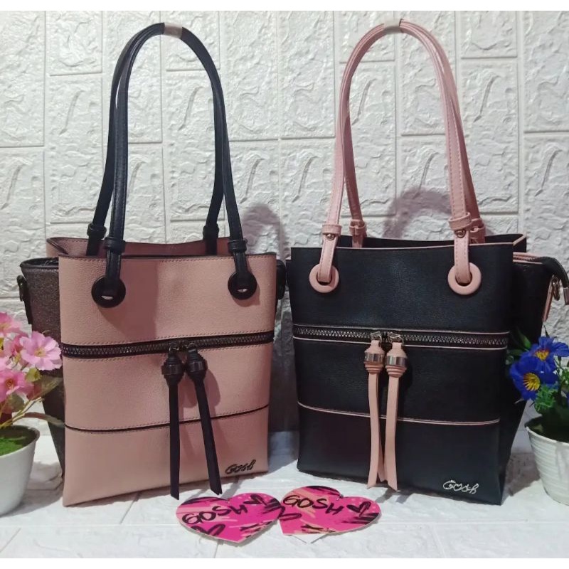 Ready Tas gosh tote art 476 pink&black