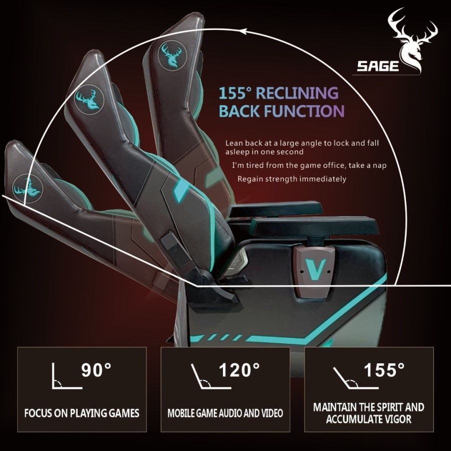 Sage SG-905 Gaming Chair / Kursi Sofa Gaming
