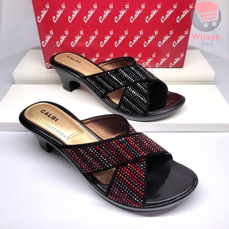 CALBI CRX 1802 - SANDAL WANITA CALBI ORIGINAL / SENDAL PESTA FASHION HEEL TRENDY CEWEK PEREMPUAN DEWASA