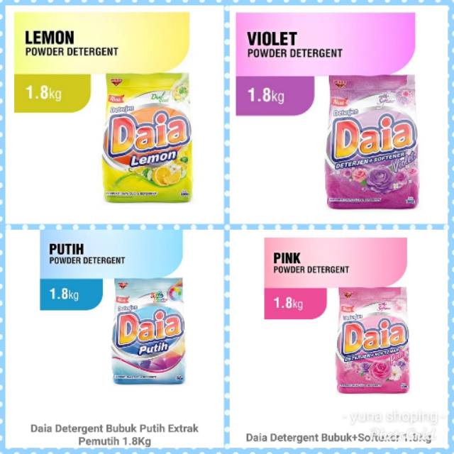 Daia sabun detergent 1800 gram