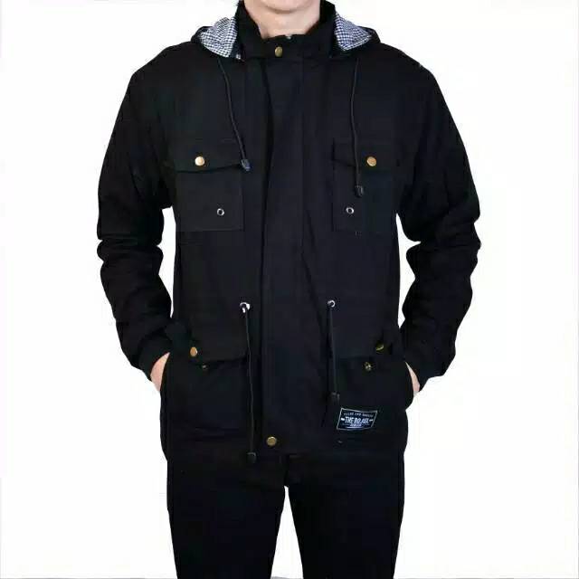 Kent Jaket Parka Acrilik Black