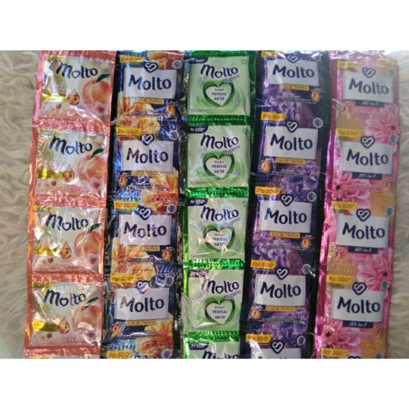 MOLTO SACHET 10ML/PEWANGI PAKAIAN GROSIR/MOLTO SACHET 12 RENTENG/TERMURAH PEWANGI PAKAIAN MOLTO SACH