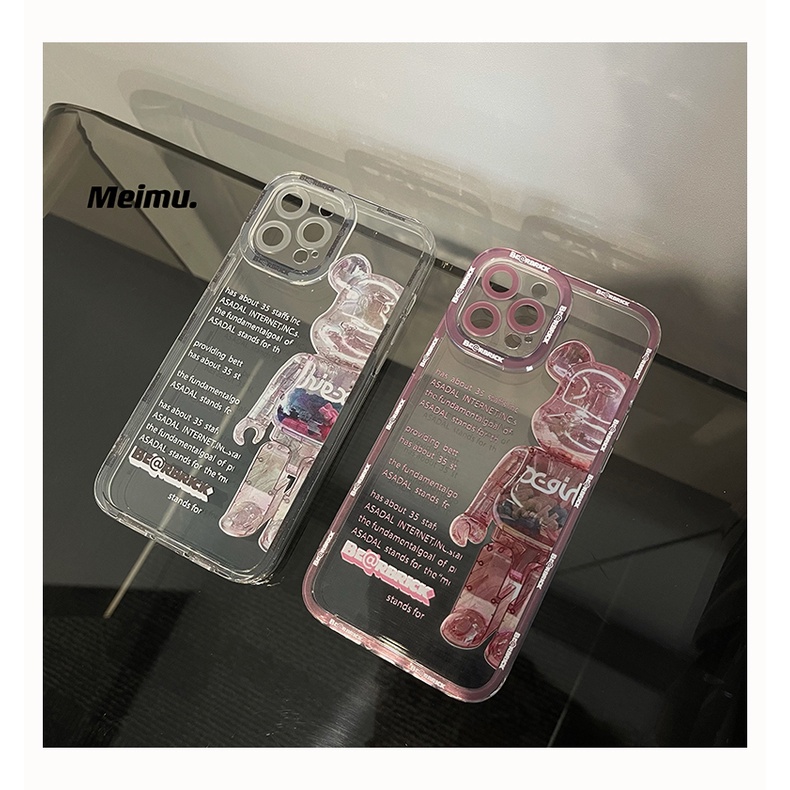 Soft case Transparan Motif print Untuk iPhone 11 pro max xs max xr 12 7 plus 12 pro max 13 13 pro 13prm