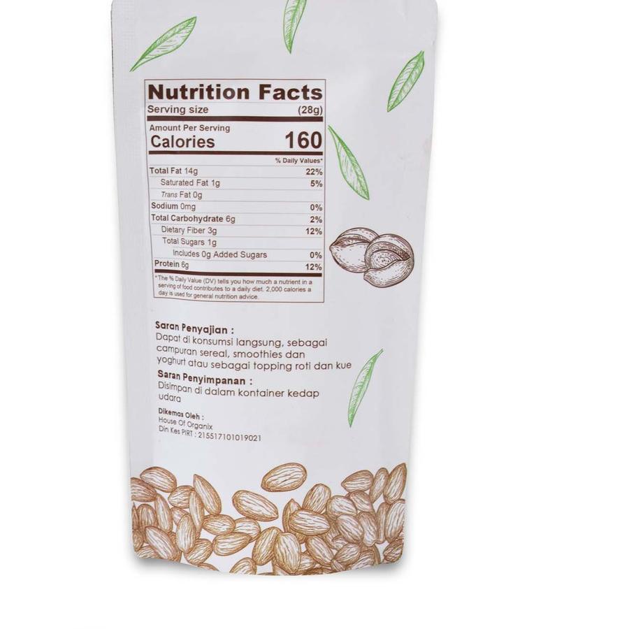 

(BTC⤀959) Natural Roasted Almond (Panggang) 1 Kg Langsung Kirim