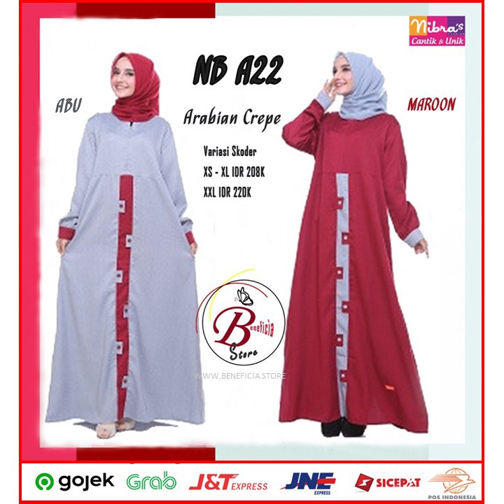  GAMIS  NIBRAS NB A22 GAMIS  WANITA  GAMIS  DEWASA  BAJU  