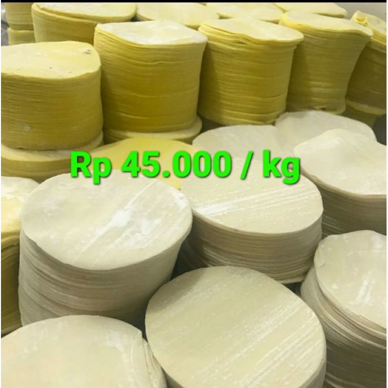 

KULIT SIOMAY PER KG isi +/- 250 lembar