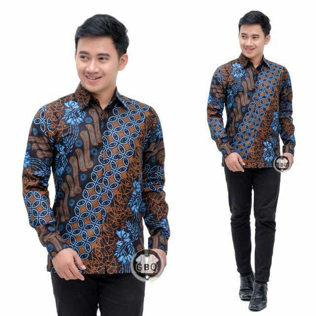 Kemeja Batik Pria Lengan Panjang - Baju Batik Pria - Batik Pria - Baju Batik Pria Lengan Panjang