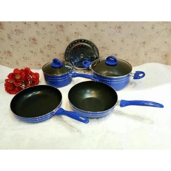 Panci Teflon Cookware Set 7Pcs