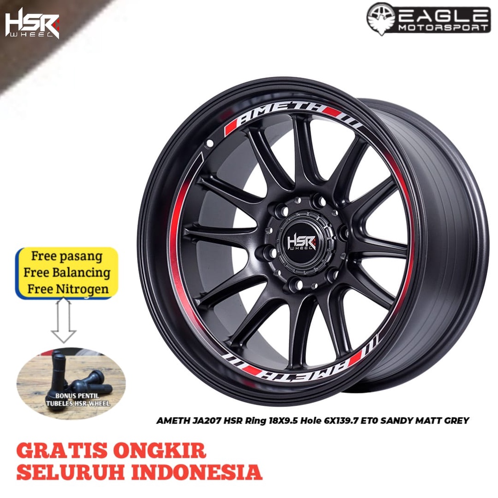 VELG MOBIL R18 RING 18 PELEK MOBIL PAJERO FORTUNER COLORADO ORIGINAL HSR TIPE AMETH