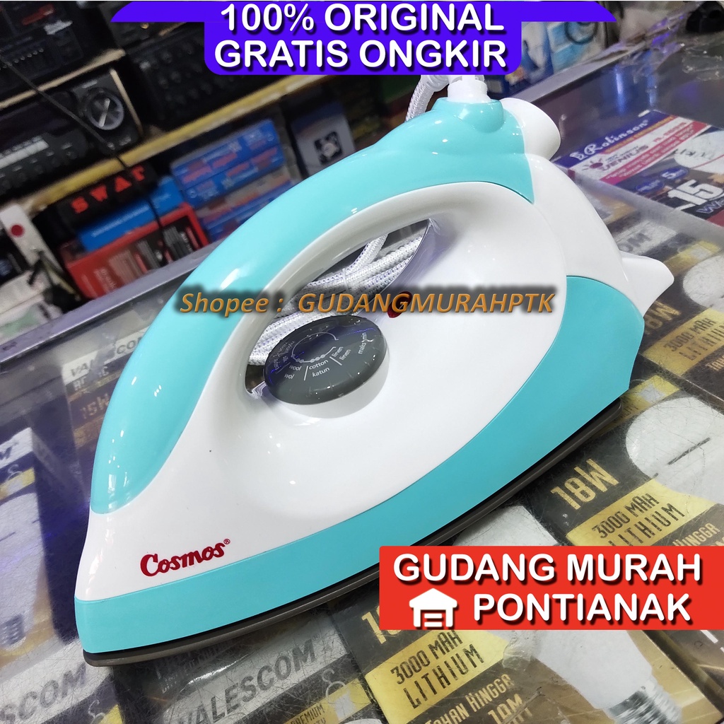 Setrika Cosmos CI-4110N CI 4110 N Dry Iron Non Stick Gosokan Baju Anti Lengket 4110N