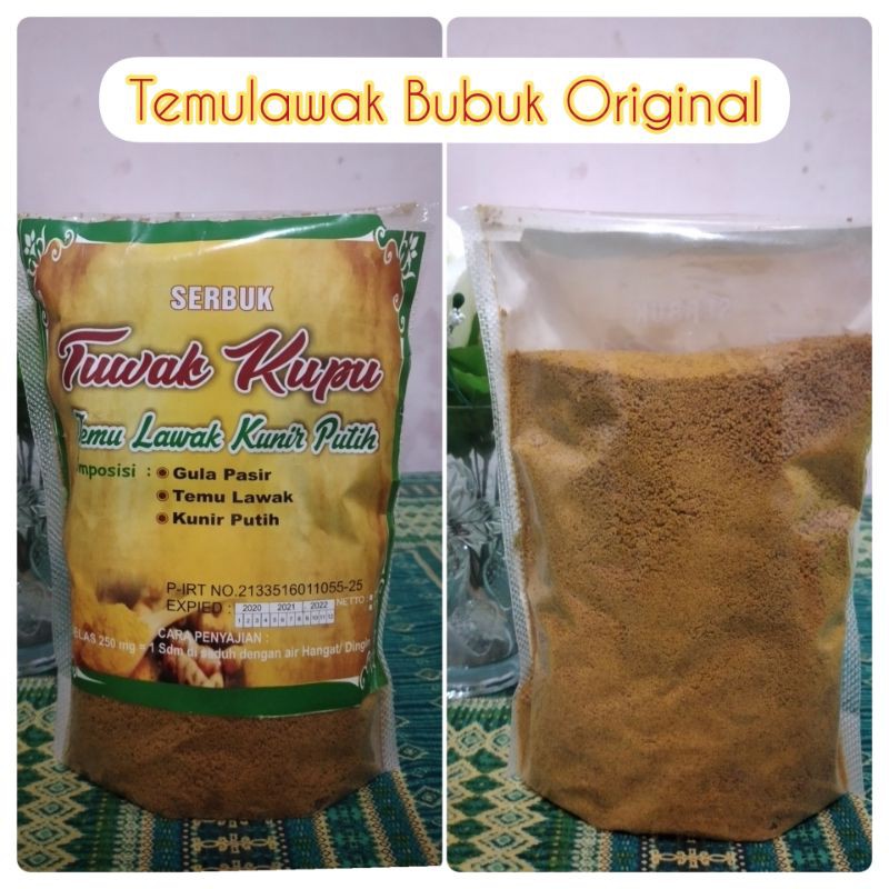 

Temulawak Bubuk 250gram - Serbuk minuman Temulawak Kunyit Putih (Tuwak Kupu) Asli Full Murah